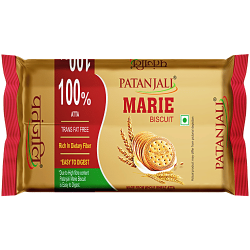 Patanjali Marie Biscuits, 210 g  Atta, Trans Fat Free, Rich In Dietary Fibre, Easy To Digest
