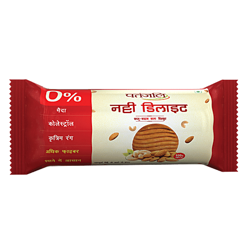 Patanjali Biscuits - Nutty Delite, 66 g  
