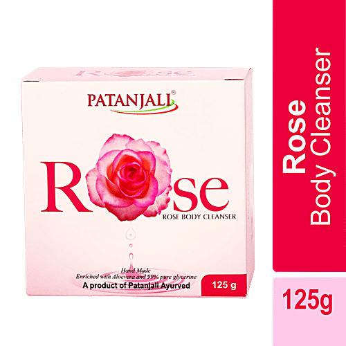 Patanjali Body Cleanser - Rose, 125 g  