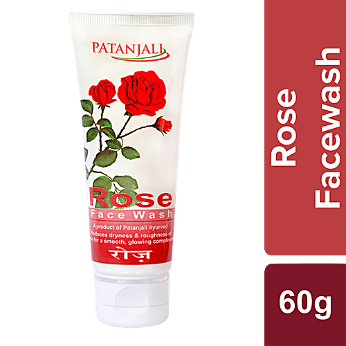 Patanjali Face Wash - Rose, 60 ml  