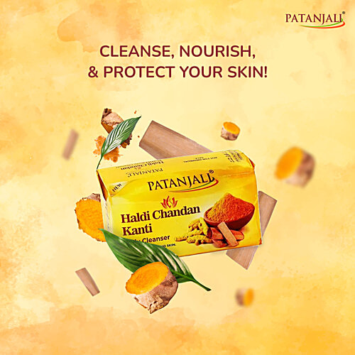 Patanjali Body Cleanser - Haldi Chandan Kanti, 150 g  