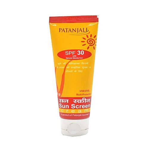 Patanjali Sun Screen Cream SPF30, 50 g  