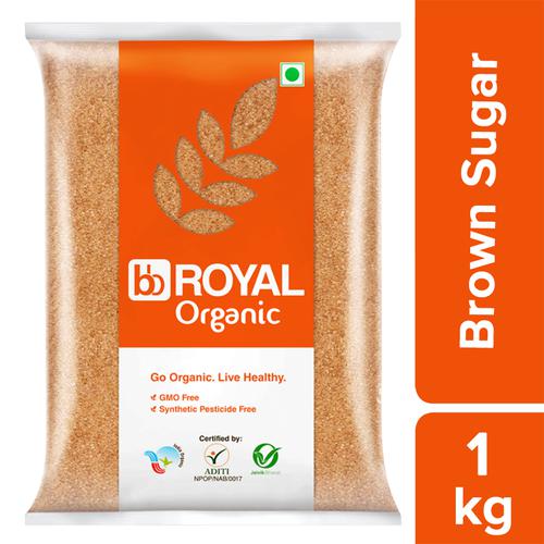 BB Royal Organic - Brown Sugar/Sakkare, 1 kg  