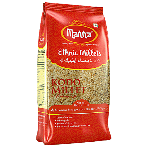 Manna Ethnic Millets Kodo Millet, 500 g  Source of Dietary Fibre