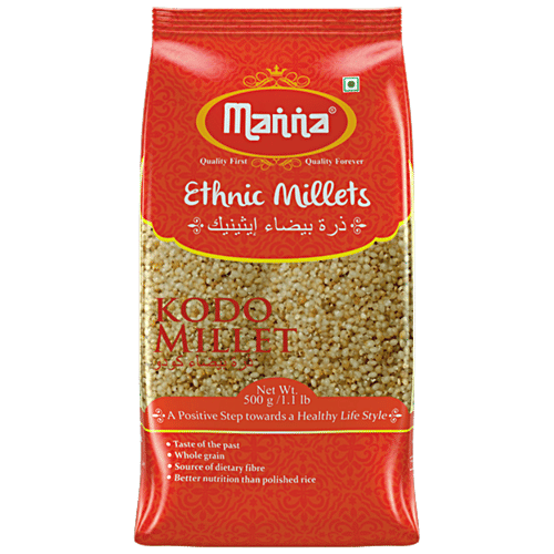 Manna Ethnic Millets Kodo Millet, 500 g  Source of Dietary Fibre