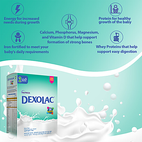Dexolac Follow-Up Formula - Infant Powder, Stage 2, 400 g  
