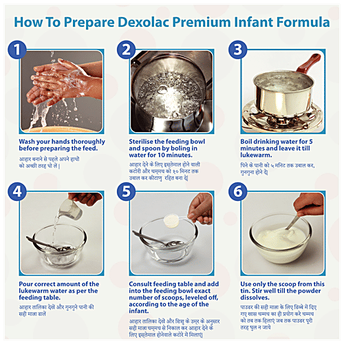 Dexolac Premium Follow-up Formula Powder - Stage 3, After 12 Up to 24 Months, Contains Nutrients, 400 g  Contains Nutrients