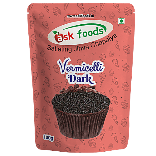 Ask Foods Vermicilli - Choco Dark, 100 g  