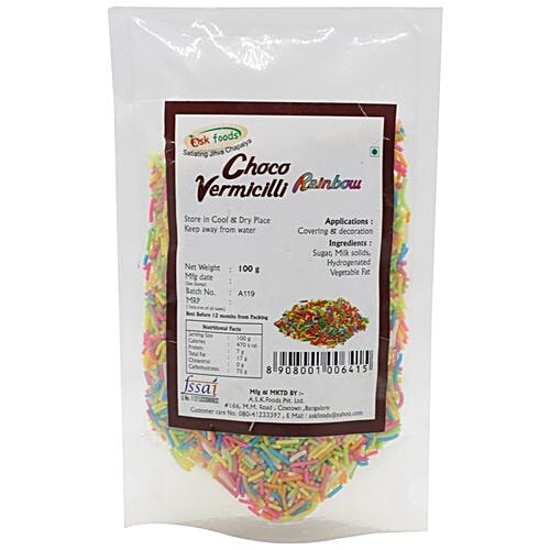 Ask Foods Vermicilli - Choco Rainbow, 100 g  