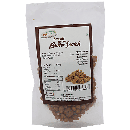 Ask Foods Heavenly Drops Butter Scotch, 100 g  
