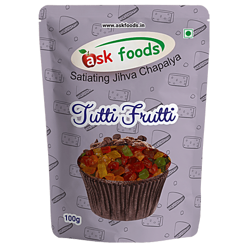 Buy Ask Foods Tutti Frutti 100 Gm Online At Best Price of Rs 40 bigbasket