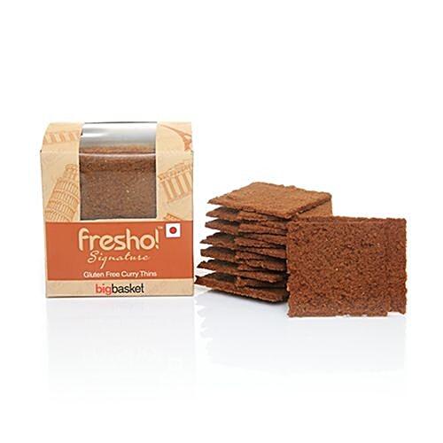 Fresho Signature Thin Cookie - Curry Crisp, Gluten Free, 100 g  