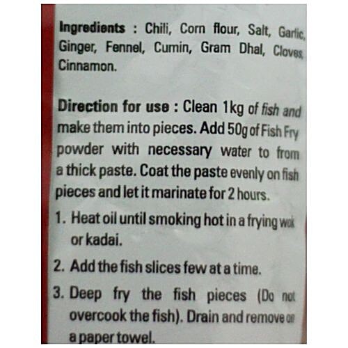 Annapoorna Masala - Fish Fry, 50 g  