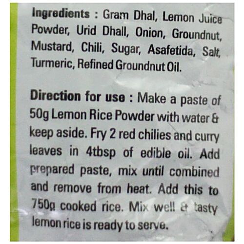 Annapoorna Powder - Lemon Rice, 50 g  