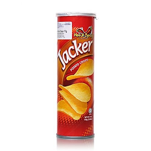 Jacker  Potato Crisps - Hot & Spicy Flavour, 110 g  