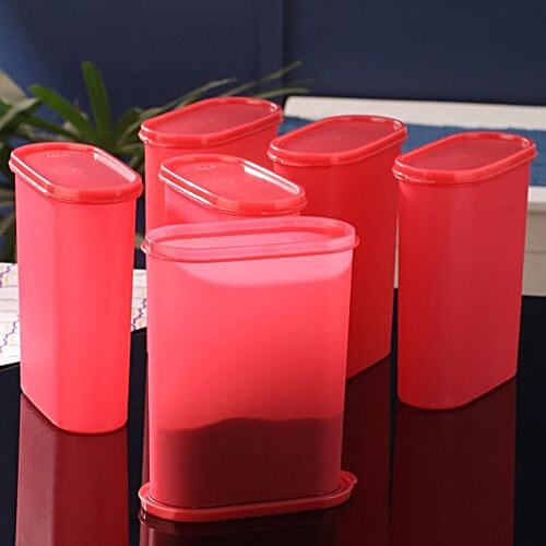 Buy Tallboy Mahaware Space Saver Container Red 2.4 ltr (Pack of 6) Online at Best Price. of Rs