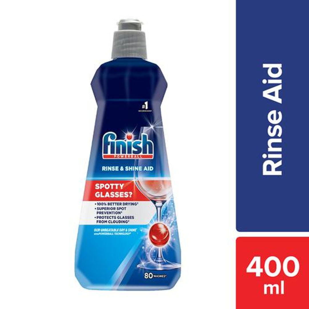 Finish Dishwasher Rinse Aid Liquid - Shine & Dry, 400 ml 