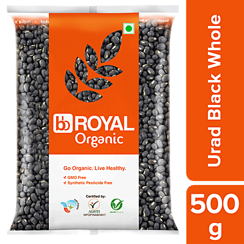 bb Royal Organic - Urad Black, Whole, 500 g  