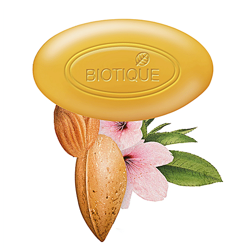 BIOTIQUE Almond Oil Nourishing Bathing Bar, 75 g  Organically Pure & Preservation Free