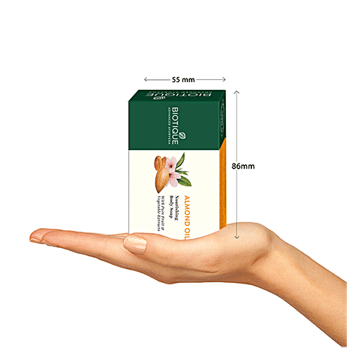 BIOTIQUE Almond Oil Nourishing Bathing Bar, 75 g  Organically Pure & Preservation Free