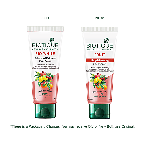 BIOTIQUE Brightening Face Wash - Fruit, 100 ml  100% Botanical Extracts