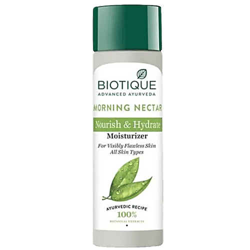 BIOTIQUE Nourish & Hydrate Skin Moisturizer - Morning Nectar, For Visibly Flawless Skin, All Skin Types, 190 ml  100% Botanical Extracts
