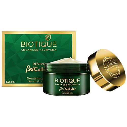 BIOTIQUE Face Pack - Bio Pistachio Nourishing, Bxl Cellular, 50 g  