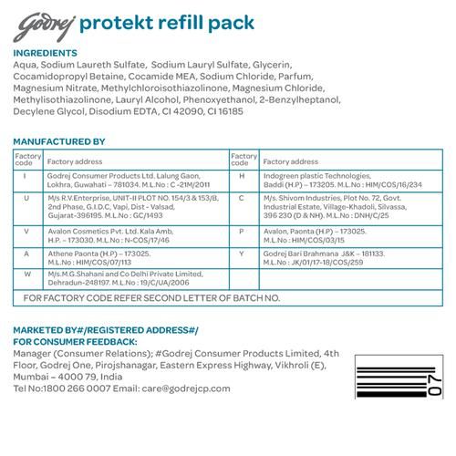 Godrej Protekt Germ Fighter Handwash - Aqua, Germ Protection, 725 ml  