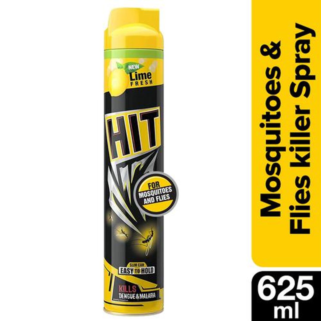 HIT Mosquito & Fly Killer Spray - Lime Fragrance, 625 ml 