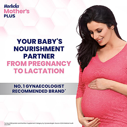 Horlicks Mother's Plus Kesar Flavoured Nutrition For Pregnancy & Lactation, 400 g  Contains Dietary Fibre, 25 Vital Nutrients, No Added Sugar, High Protein