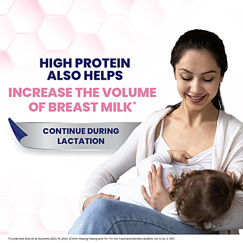 Horlicks Mother's Plus Kesar Flavoured Nutrition For Pregnancy & Lactation, 400 g  Contains Dietary Fibre, 25 Vital Nutrients, No Added Sugar, High Protein