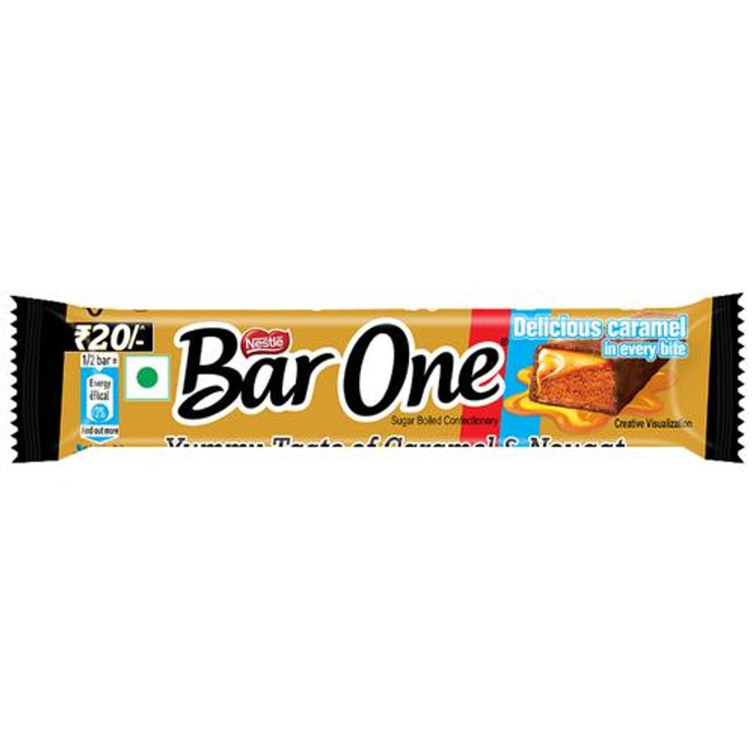 Nestle  Chocolate Bar - Bar One, Nougat & Caramel Filled, 38 g 