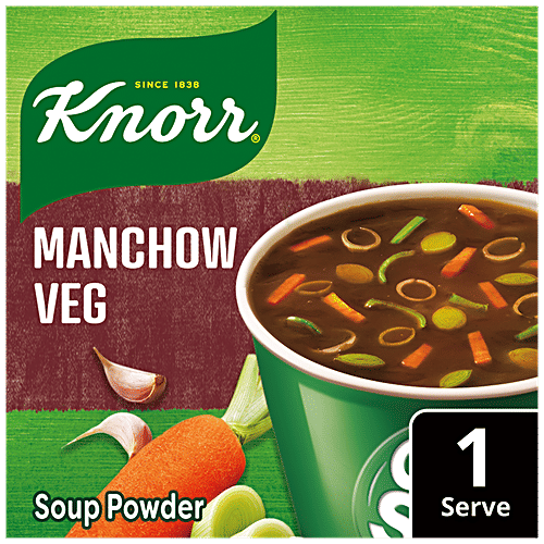 Knorr Manchow Cup A Soup - Real Vegetables, 11 g  No Added Preservatives