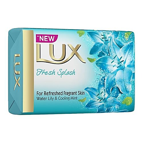 Lux Fresh Splash Water Lily & Cooling Mint Soap Bar, For Refreshed Fragrant Skin, 48 g  For Refreshed Fragrant Skin