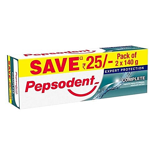 Pepsodent Toothpaste - Expert Protection Complete, 140 g (Pack of 2)