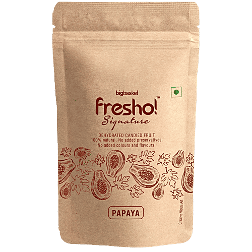 Fresho Signature Dry Fruit Papaya, 50 g  