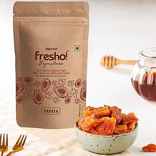 Fresho Signature Dry Fruit Papaya, 50 g  