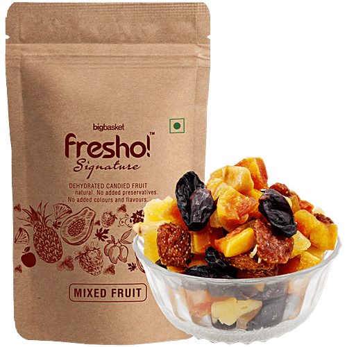 fresho! Signature Mixed Fruit, 50 g  Dehydrated Candied Fruit, No Added Preservatives