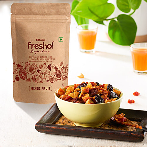 fresho! Signature Mixed Fruit, 50 g  Dehydrated Candied Fruit, No Added Preservatives