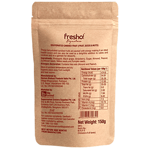 Fresho Signature Fruit Seeds Nuts Snacks, 150 g  