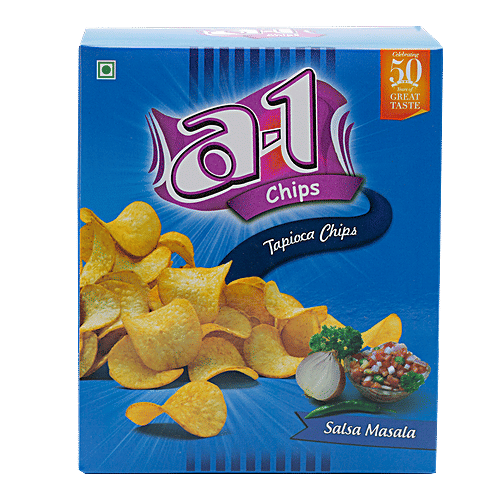 A-1 Chips Tapioca Chips - Salsa Masala, 160 g  