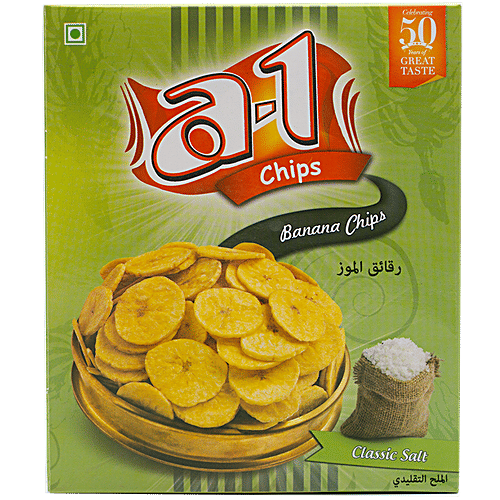 A-1 Chips Banana Chips - Classic Salt, 180 g  