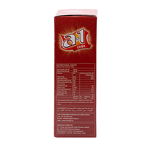 A-1 Chips Banana Wafers - Ultra Thin, Classic Salt, 180 g  