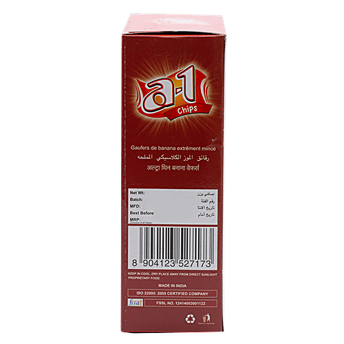 A-1 Chips Banana Wafers - Ultra Thin, Classic Salt, 180 g  
