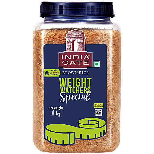 Buy India Gate Brown Rice Weight Watcher 1 Kg Jar Online At Best Price