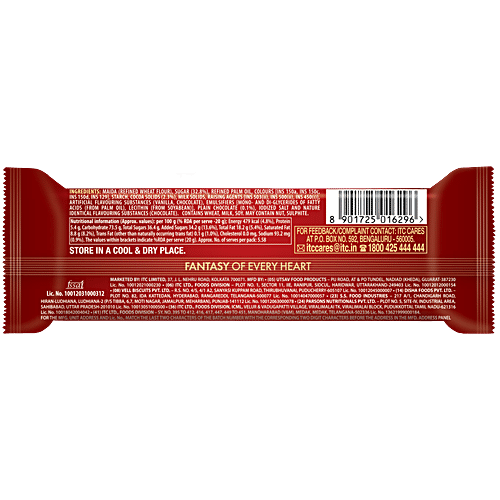 Sunfeast Dark Fantasy Bourbon Classic Chocolate Biscuits, 108 g  