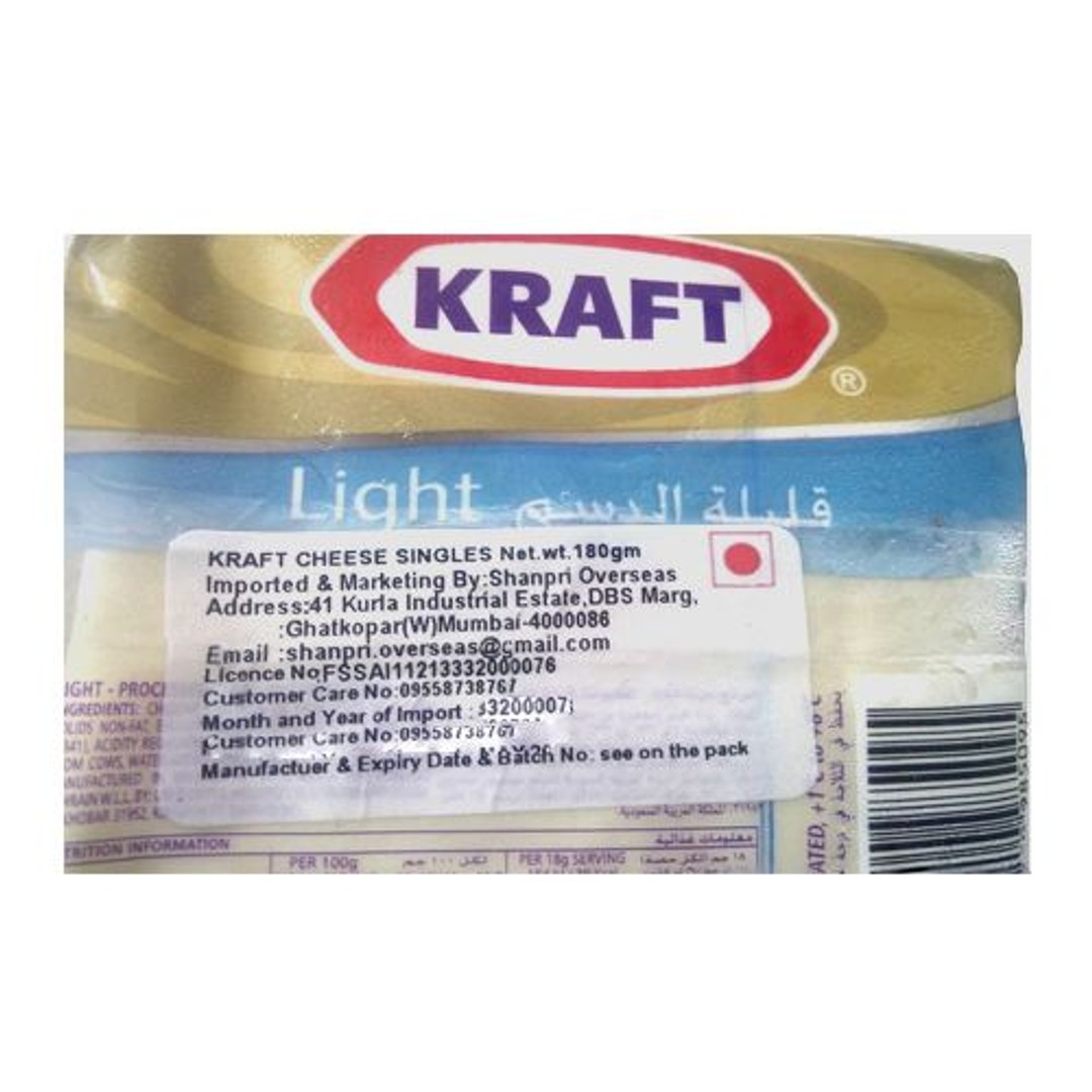 Buy Kraft Light Processed Cheddar Cheese Slice Online at Best Price