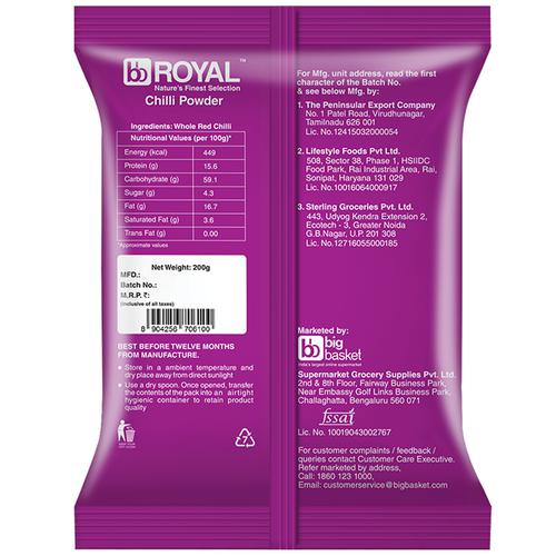 BB Royal Chilli/Mirchi Powder, 200 g  