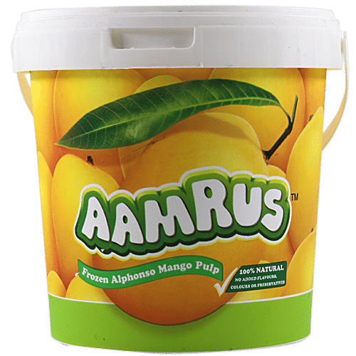 Buy Jain Farm Fresh Aamrus Alphonso Mango Pulp 1 Kg Online at the Best