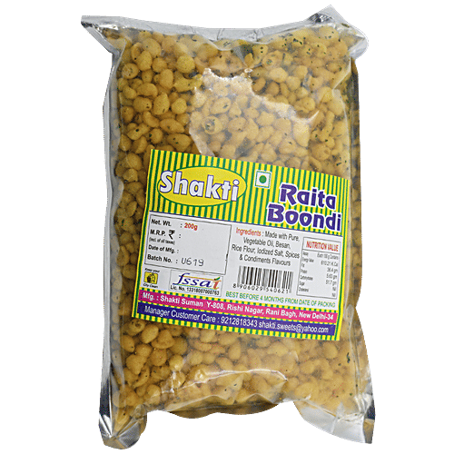 Shakti Raita Boondi, 200 g  Zero Cholesterol